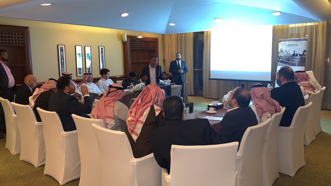 AlJammaz and Linksys organised a press conference to announce the launch of Linksys Wireless access point Free Cloud Manager in Saudi Arabia · 1