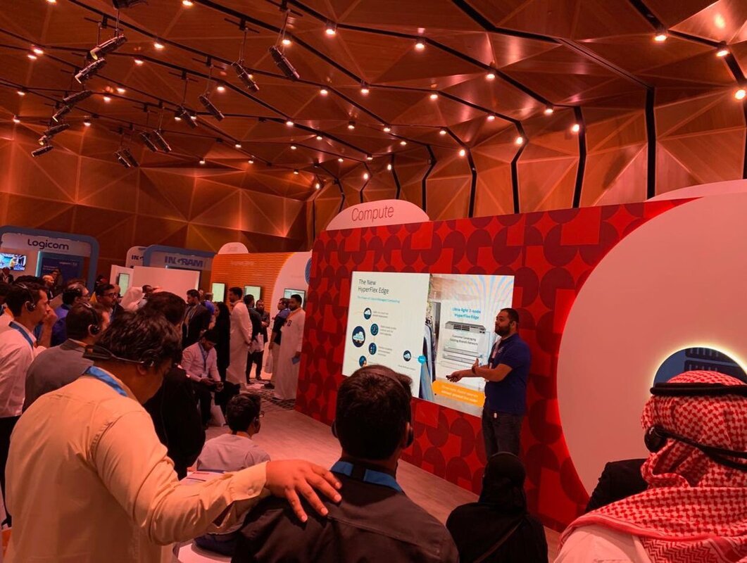AlJammaz Distribution Sponsored and participated at the Cisco Small Business Summit 2019 at the King Abdullah Financial District - KAFD Conference Center, Riyadh, Saudi Arabia