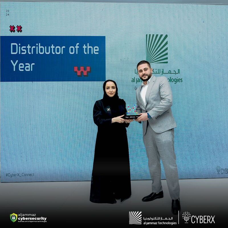 AlJammaz Technologies Wins Distributor of the Year 2024 Award from CyberX