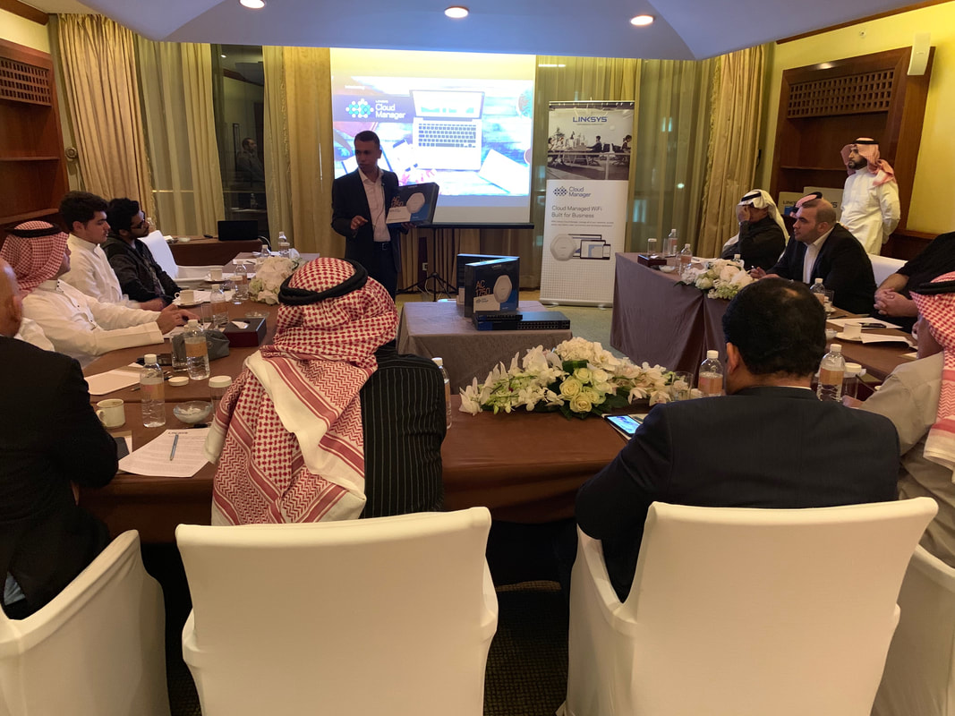 AlJammaz and Linksys organised a press conference to announce the launch of Linksys Wireless access point Free Cloud Manager in Saudi Arabia · 2
