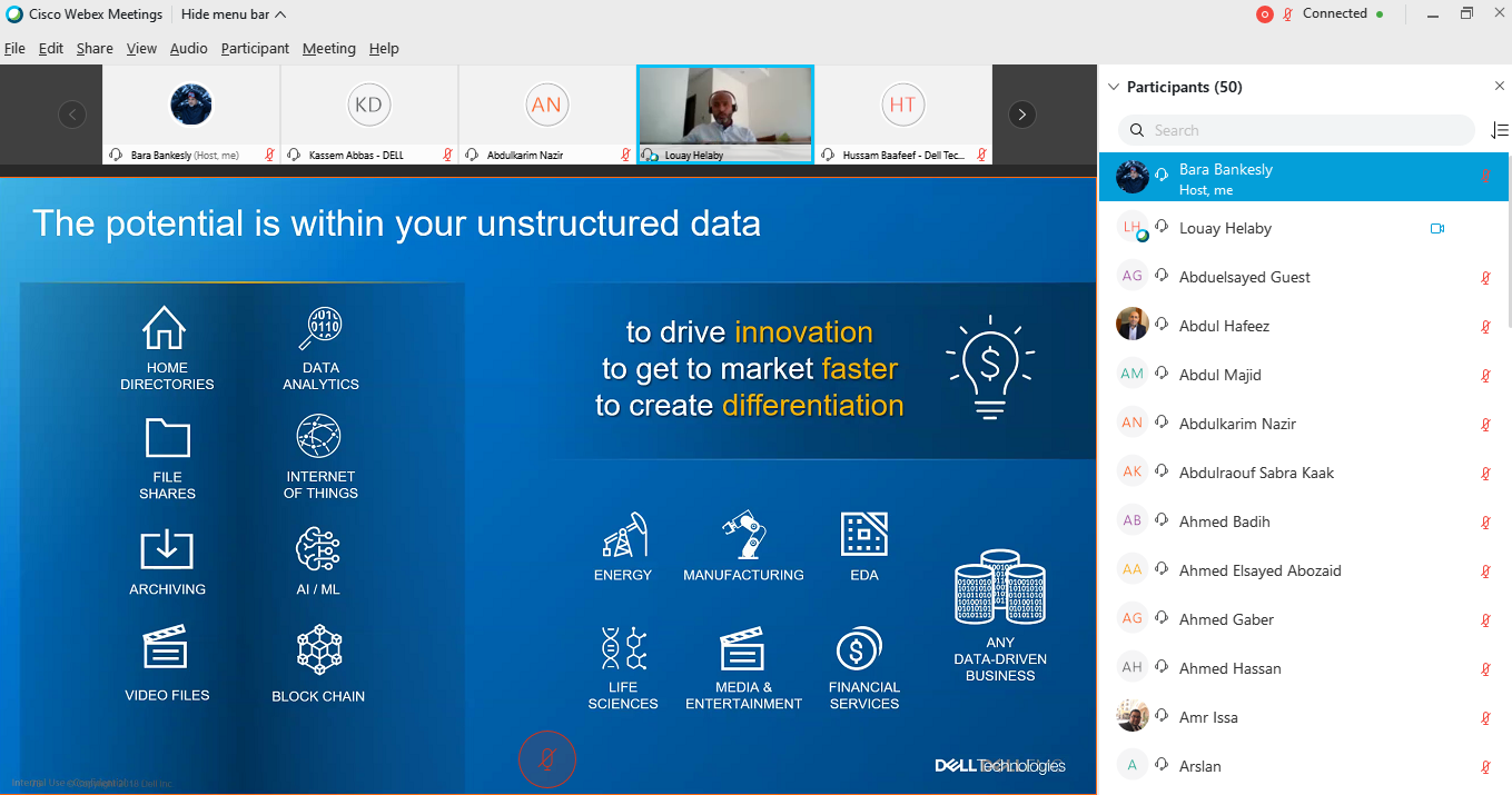 AlJammaz & Dell Technologies organised "Innovation with Power Webinar" for system integrator partners · 16